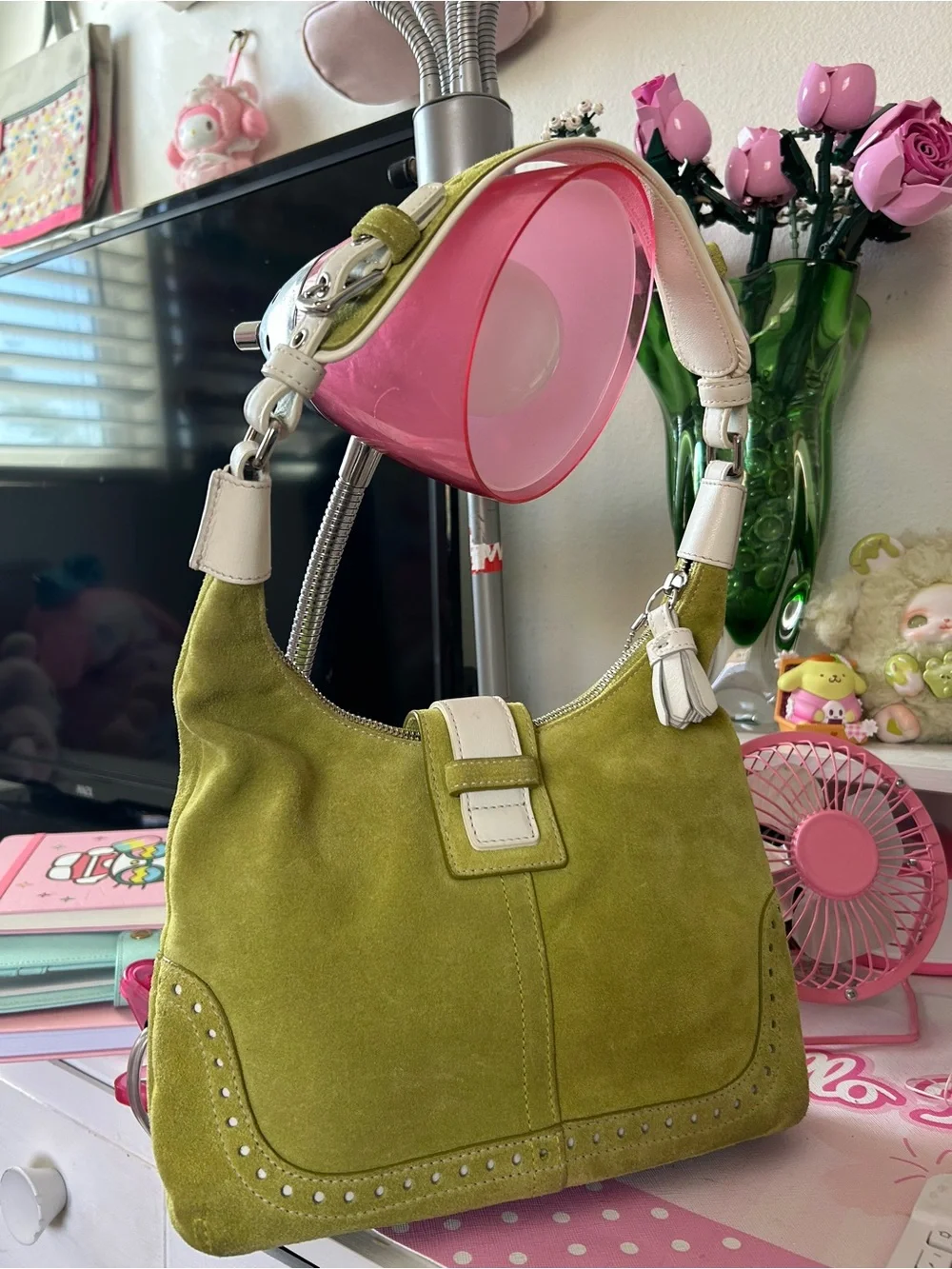 vintage Coach Hamptons Suede Hobo 🍏